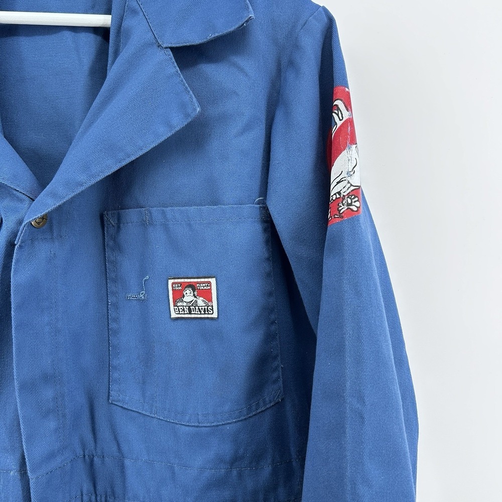 Ben Davis Workwear Coveralls Mens Blue Streetwear Jumpsuit  Heavy Duty USA Y2K - Picture 3 of 14